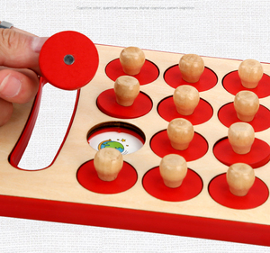 Desarrollo intelectual de madera Montessori para niños, juguetes educativos para edades tempranas, portátil, juego de mesa de memoria matemáticas - Product Image 4