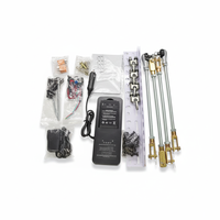 Joystick Hidráulico Industrial Proporcional Universal de 4 Actuadores, Control Remoto de 433MHz, Distancia de Control de 500m, IP68 Impermeable, Metálico