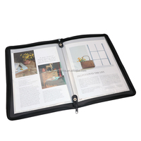 Vente en gros A2/A3/A4/A5 taille PP Poly livre d'affichage à glissière avec 30 pochettes protecteurs de feuilles portefeuille personnalisé dossier école oeuvre