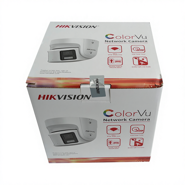 Hik Original: DS-2CD2387G2P-LSU/SL 8MP 4K 180° Panoramic ColorVu AcuSense 2-Way Audio PoE IP Turret Camera Full-Color