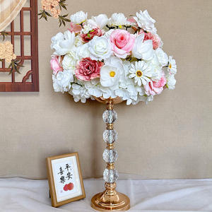 Customization <b>Artificial</b> <b>Flower</b> Ball White Peony Magnolia <b>Hydrangea</b> Centerpiece Pink Rose Mixed Arrangement Wedding Decoration - Product Image 2