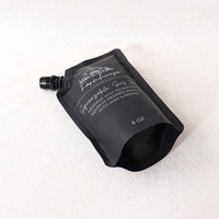 Usine En Gros Impression Liquide De Lavage Feuille D'aluminium Noir Mate Bec Poche Détergent À Lessive Savon Pochettes Buse Sac