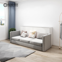 Hochwertige Montage Festigkeit Arbeits zimmer Klapp bett Wand einheit Luxus Multifunktion ale Wandbett Schrank Mit Sofa Twin Single