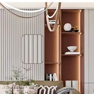 Hiện Đại Nội thất mật độ Hội Đồng Quản trị đá đen Ốp đầy sao dẫn ánh sáng rãnh lưới tản nhiệt thanh ánh sáng Nền chiếu sáng tấm Tường - Product Image 1