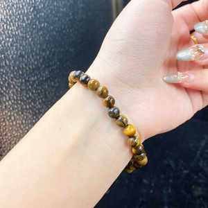 Bracelet DAISY xiaod, un accessoire en cristal d'œil de tigre naturel de 6 mm qui attire la carrière, l'amour, la chance, le <span class=keywords><strong>courage</strong></span> et - Product Image 3