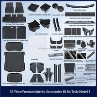 Kit Complet d'Accessoires Intérieurs de Luxe en TPU Premium pour Tesla Model Y/3 2021-2025 – Vente en Gros, Approvisionnement Centralisé
