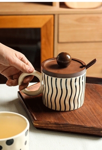 Tazas de Cerámica de Alta Calidad para San Valentín, Taza de Cerámica Personalizada, Taza de Cerámica con Diseño Negro Personalizado para Café, Leche y Agua - Product Image 3