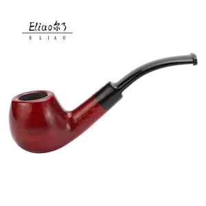 Erliao Classic Hand Made Wooden Tobacco Pipe Free Cheap and Fine Modern Tobacco Smoking Pipe