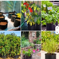 Sacs de culture portables en feutre épais et robuste de 300 g pour jardin, pot de culture, verger, fruits, légumes, tomates, pommes de terre