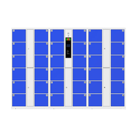 Système de stockage intelligent numérique à code PIN en acier étanche à 36 portes, écologique et recyclable, pour entrepôt, salle de sport, supermarché