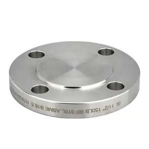 Stainless Steel Forged Blind Plate Flange,compliant with ANSI B16.5 standard-Multiple specifications for reliable sealing
