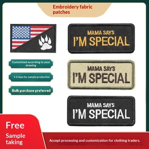 Badge moral personnalisé brodé sur mesure, brassard tactique, dessin animé brodé en PVC pour patch, <span class=keywords><strong>autocollant</strong></span> en tissu, fabriqué en Chine - Product Image 4