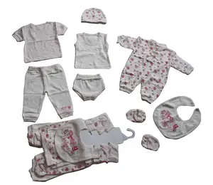 Briantex 100% ALGODÃO moda roupa do bebê set, venda quente a roupa do bebê recém-nascido, 8pcs definir conjuntos de roupas de bebê fabricados na china