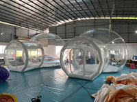 Dôme gonflable de ballon de partie de maison de bulle transparente pour la maison gonflable de rebond de ballon de tente gonflable d'enfants