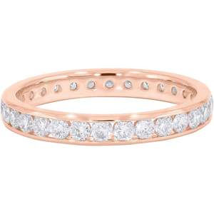 Keeva Jewels 1.00Ct F-G/VS แข็งทองแหวนแต่งงานชุดช่องแล็บปลูกเพชรแหวนดี - Product Image 4