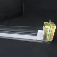 Clear Auto-Feed Plastic Lente Sigaret Pack Pusher Voor Supermarkt Plank Pusher Voor Sigaret Met Divider Voor Planken