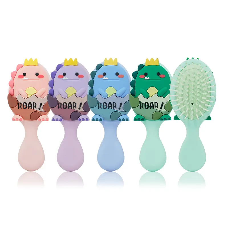 High Quality Customized Plastic Soft Bristles Kids Baby Hair Brush Comb Set For Dressing Hair