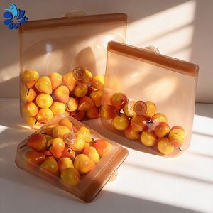 Bolsas de silicona para almacenar alimentos, juego pequeño, mediano y grande, aptas para microondas, para granos, cereales y verduras - Product Image 1