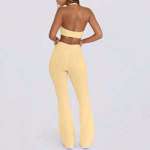 Set Yoga Sexy con Effetto Push-Up, Senza Schienale, Traspirante, Set Yoga Senza Cuciture per Palestra - Product Image 2