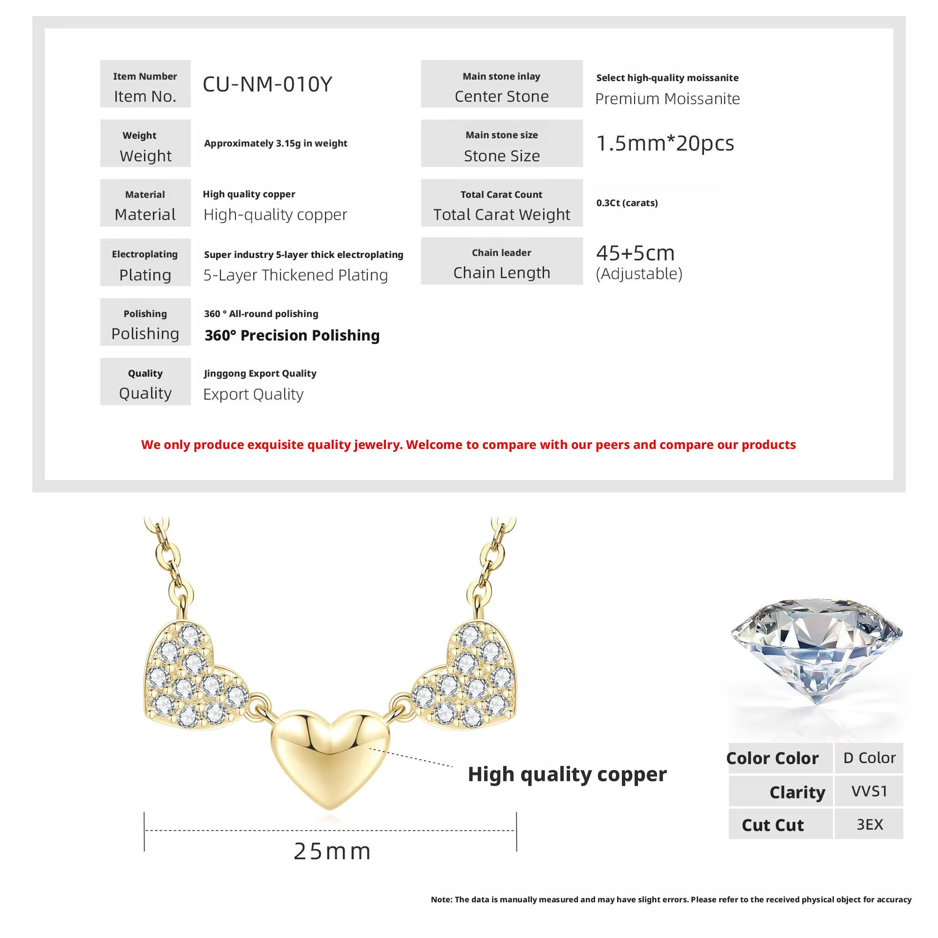 สร้อยคอจี้หัวใจนิรันดร์[KYellow]