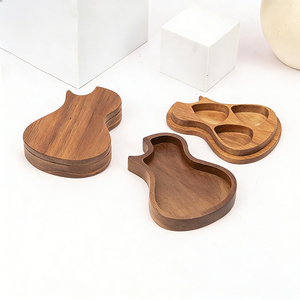 Boîte à médiators de <span class=keywords><strong>guitare</strong></span> en noyer personnalisée YUESHEN, étui de rangement créatif en bois massif, support pour médiators, pièces usinées CNC - Product Image 5