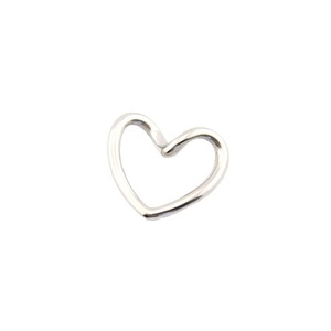 จี้รูปหัวใจสแตนเลสขนาดกลางผิวเรียบสำหรับทำเครื่องประดับ DIY - Product Image 5