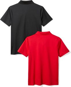 Pack of 2 Active Performance Polo <b>Shirts</b> for <b>Boys</b> and <b>Toddlers</b> for Promotion Uniforms - Product Image 3