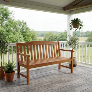 Small Space-Saving Modern Luxury Solid Pine Wood Outdoor Garden Chair Daybed <b>Bench</b> for Bedroom Living Room Apartment Park Villa - Product Image 1
