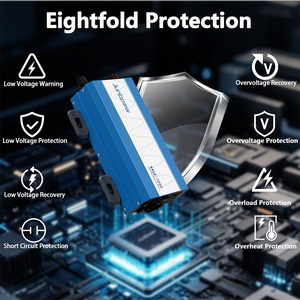 Inversor de Corriente de Onda Sinusoidal Pura de 1200W con Doble Salida, DC/AC, con Función Integrada y Bypass para Uso Doméstico, Soporte Técnico las 24 Horas - Product Image 3