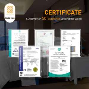 Lenzuolo con Angoli di Lusso per Hotel 5 Stelle, T300 Jacquard Effetto Ondulato, 60% Cotone 40% Poliestere, Bianco - Product Image 6