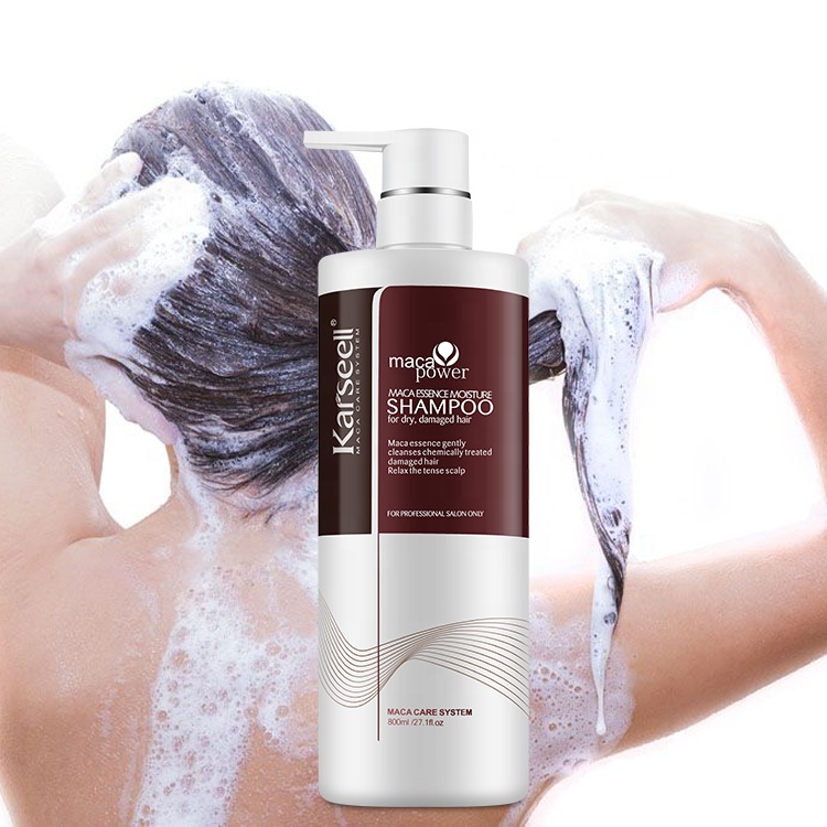 KARSEELL высококачественный питательный салонный предотвращающий выпадение черных волос шампунь Аргана кератин Гладкий сульфат бесплатно