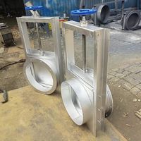 Vanne d'écluse électrique en acier inoxydable TIANYI 300X300mm 220V décharge de gaz contrôle de décharge carré vanne d'eau de vidange