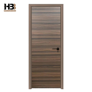 Hazır gemi Premium kalite katı ahşap döşeme iç yatak odası kapıları bitmiş yüzey su geçirmez salıncak açık Modern ev envanter - Product Image 2