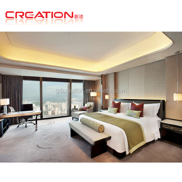 Conception adaptée aux besoins du client de chambre king-size mobilier de chambre d'hôtel moderne pour 3 4 5 étoiles