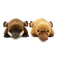 Peluche HUGMEI Platypus 22 cm en tissu super doux brodé, personnalisable OEM/ODM pour cadeau et bébé