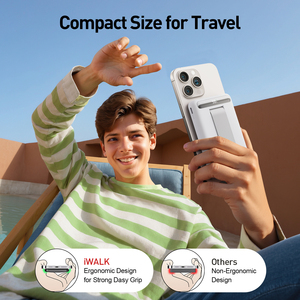 IWALK con Certificación Qi2, Banco de Energí<span class=keywords><strong>a</strong></span> Magnético Portátil de 10000 mAh, Cargador Inalámbrico Rápido de 20 W y 15 W con Soporte Ajustable - Product Image 5