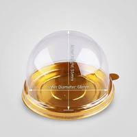 Boîte à bonbons ronde en plastique PET transparent avec logo personnalisé, qualité alimentaire, pour chocolat, biscuits, pâtisseries, emballage en gros