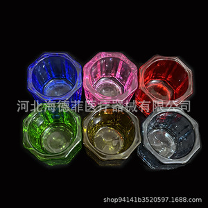 แก้วคริสตัลทรงแปดเหลี่ยมสีสันสดใสสำหรับผสมยาทาเล็บ ใช้ในงานปาร์ตี้ - Product Image 4