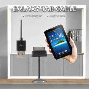 Câble de charge USB pour <span class=keywords><strong>tablette</strong></span> <span class=keywords><strong>Samsung</strong></span> <span class=keywords><strong>Galaxy</strong></span> <span class=keywords><strong>Tab</strong></span> P1000 P7500 P7510 - Product Image 2