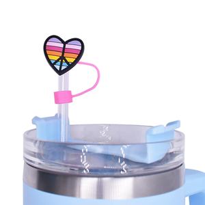 หมวกหลอดดูดน้ำลายการ์ตูนขนาด 10 มม. ป้องกันฝุ่น ใช้ซ้ำได้ ตกแต่งหลอดดูดน้ำ อุปกรณ์เสริมสำหรับบาร์ ลดราคา - Product Image 3