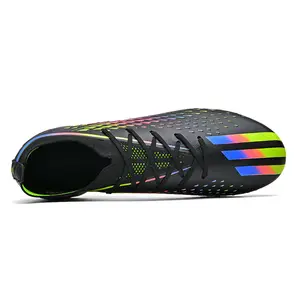 Sepatu sepak bola kustom mode Amerika warna baru sepatu sepak bola multifungsi sepatu sepak bola pergelangan kaki rendah