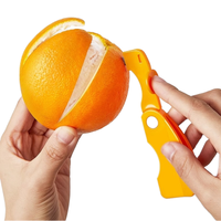 Groothandel Plastic Easy Slicer Cutter Open Schil Sinaasappelapparaat Keukengereedschapsgadget Voor Fruitgroente Sinaasappelschillers Kooktype