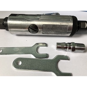 Mini amoladora neumática de aire de 225 mm, tipo recto, con interruptor de gatillo para pulir y grabar - Product Image 2