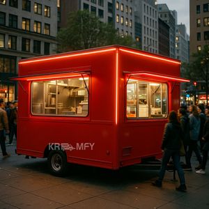 2025 Pizza coffee <b>Mobile</b> Catering Trailer FoodTrailers Truck With <b>Kitchen</b> Multifunction Food Cart - Product Image 6