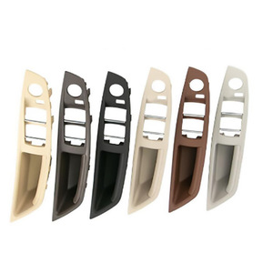 Bmw F10 F11 F18 <b>Door</b> Handle Covers Leather <b>Trim</b> Black Brown Reddish Brown Interior Car Accessory - Product Image 1