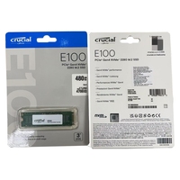 قرص صلب داخلي Crucial E100 SSD M.2 NVMe PCIe Gen4، سرعة تصل إلى 4,700 ميجابايت/ثانية، متوافق مع أجهزة الكمبيوتر المحمولة والمكتبية