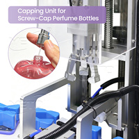Ligne de production Yeto entièrement automatique pour le lavage, le remplissage, le bouchage et le sertissage de flacons de parfum liquide pour les petites entreprises