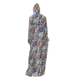 Robe musulmane unie, vêtement de prière une pièce pour femmes, grande taille, ample et longue, vêtement islamique à col rond - Product Image 1
