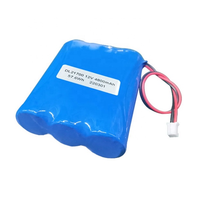 High Capacity Rechargeable 21700 3S1P 11.1V 4800mAh 3S Lithium Ion Battery Pack with Pcb and JST PH2.0 Connector