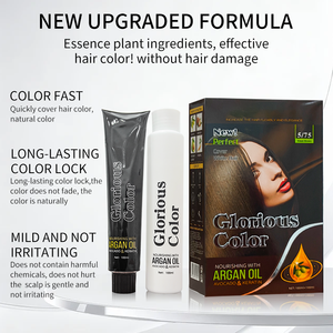 Crema Colorante Permanente per Capelli a Base di Erbe, Grado Cosmetico, Copre i Capelli Grigi e Bianchi, Colore Vibrante a Lunga Durata, Formula Nutriente - Product Image 3